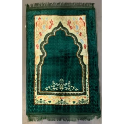 Ковер MiraNova CTS-456, велюр, зеленый, 80х120 см