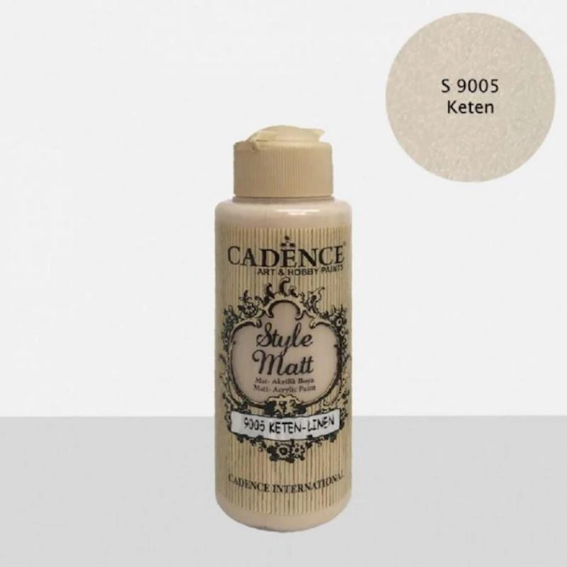 Краска матовая Cadence Style Matt Paint S9005 Linen, с бархатистым эффектом, 120 мл