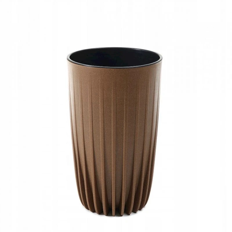 Горшок Lamela Mira Eco Wood 42x25 см, пластик, коричневый Горшок Lamela Mira Eco Wood 42x25 см, пластик, коричневый