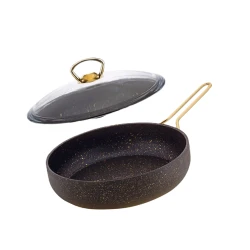 Tava Oncu ONTVG28M4, 28 sm, qranit, qapaqlı, qara