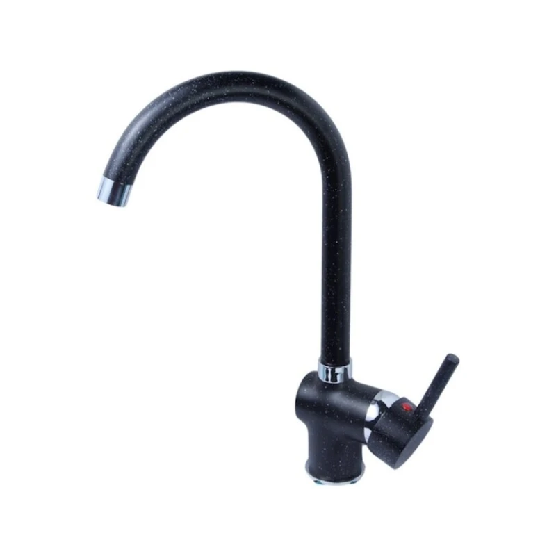 Qarışdırıcı kran mətbəx çanağı üçün KR-05, qara