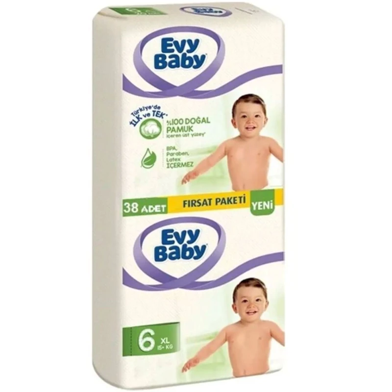 Подгузники Evy Baby №6 для всех, 38 шт