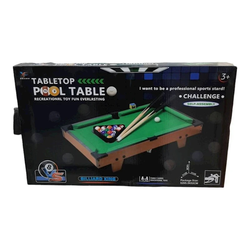 Мини-бильярд 2384, дерево, 3+ лет, 51x10x31 см