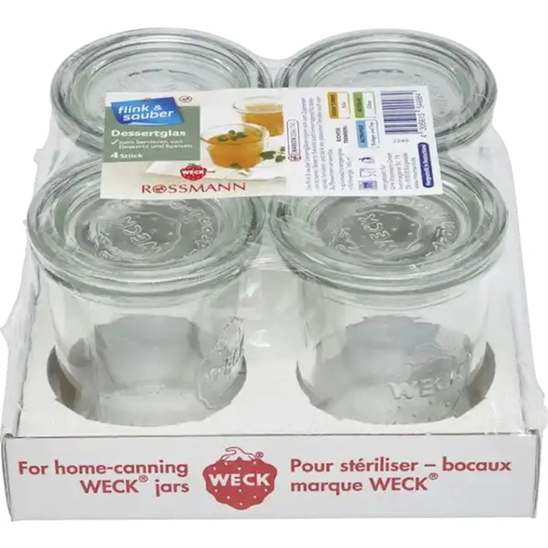 Набор креманок Flink & Sauber круг, 4 шт, 160 мл, стекло, Прозрачный Набор креманок Flink & Sauber круг, 4 шт, 160 мл, стекло, Прозрачный