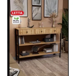 Консоль Letta 3563_Letta25EtajerkaFrame3Votan, ЛДСП, 110х28х77 см Консоль Letta 3563_Letta25EtajerkaFrame3Votan, ЛДСП, 110х28х77 см