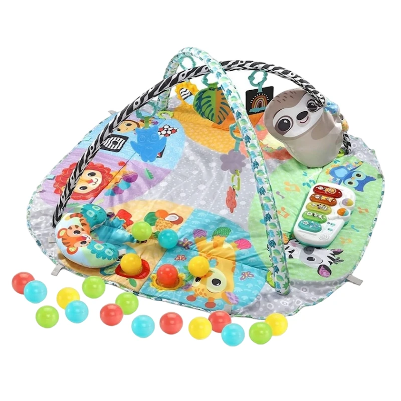 Игровой коврик VTech 7-in-1 Grow with Baby Sensory Gym 80-550003, 0-6 мес Игровой коврик VTech 7-in-1 Grow with Baby Sensory Gym 80-550003, 0-6 мес