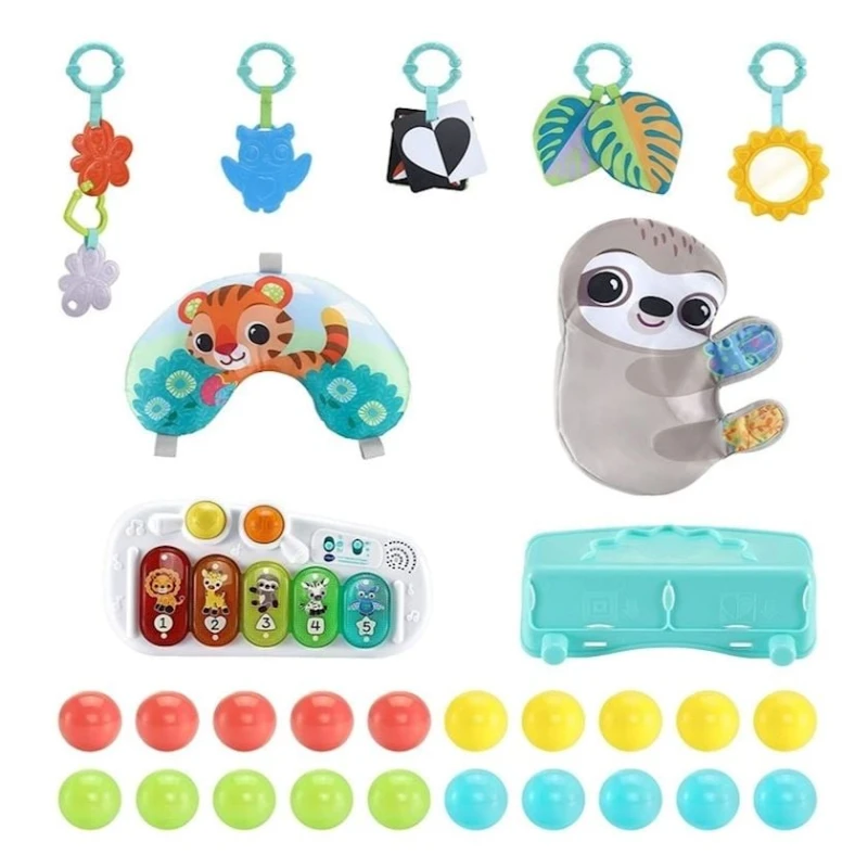 Игровой коврик VTech 7-in-1 Grow with Baby Sensory Gym 80-550003, 0-6 мес Игровой коврик VTech 7-in-1 Grow with Baby Sensory Gym 80-550003, 0-6 мес