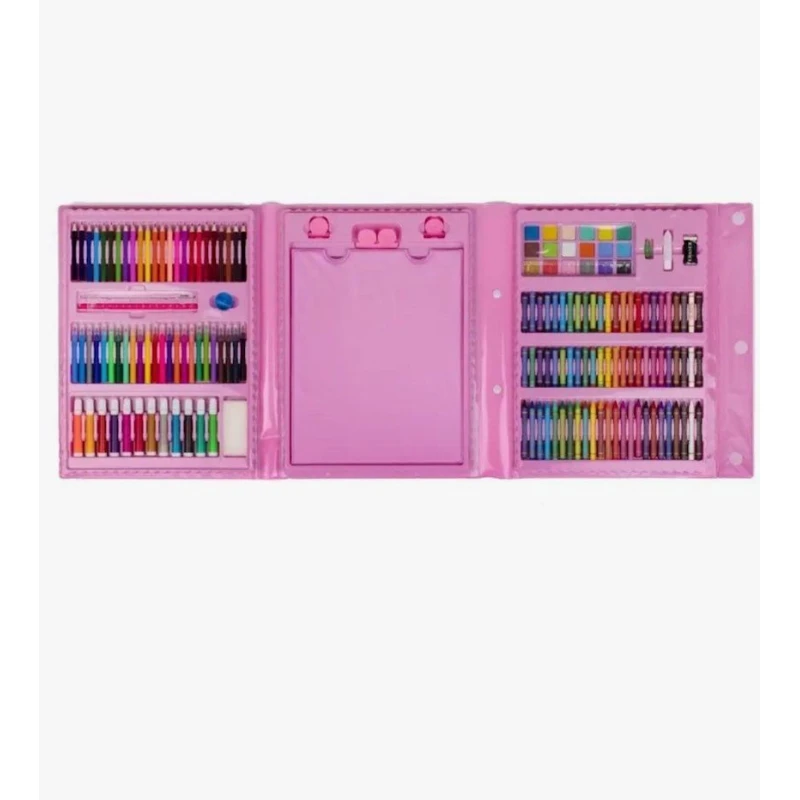 Rəsm çəkmə üçün dəst Чемодан Творчества, çəhrayı, 3+