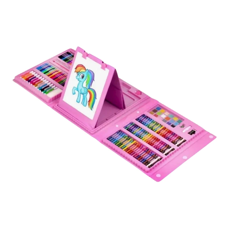 Rəsm çəkmə üçün dəst Чемодан Творчества, çəhrayı, 3+