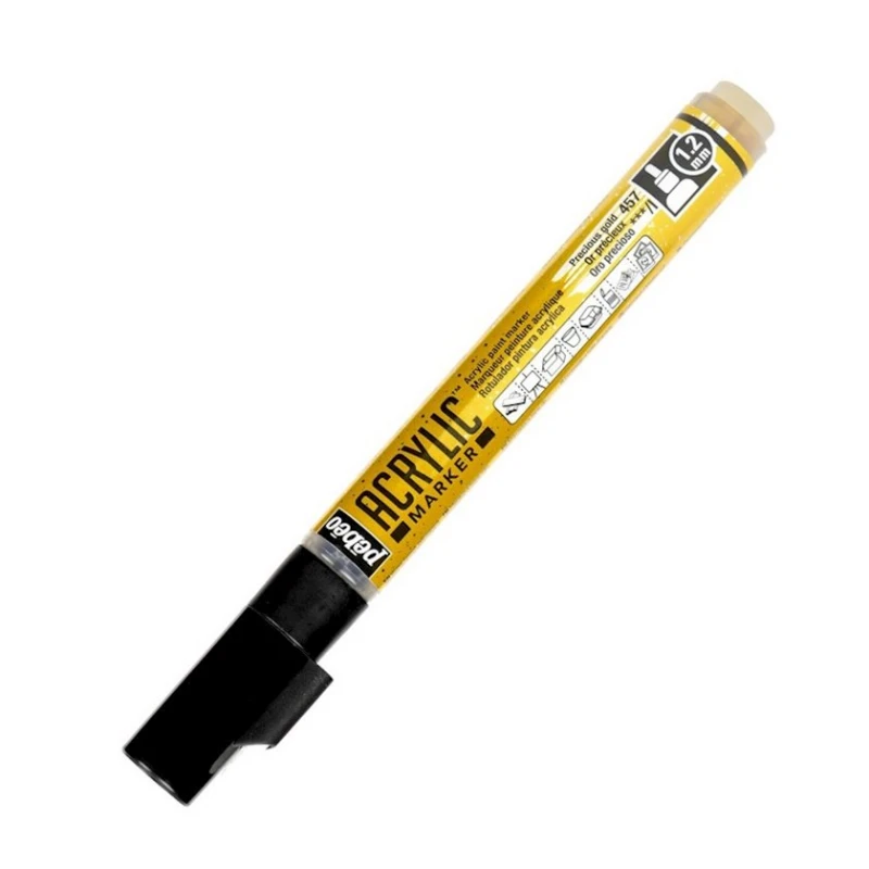 Mətn markeri Pebeo Acrylic Marker, 1.2 mm, Precious Gold