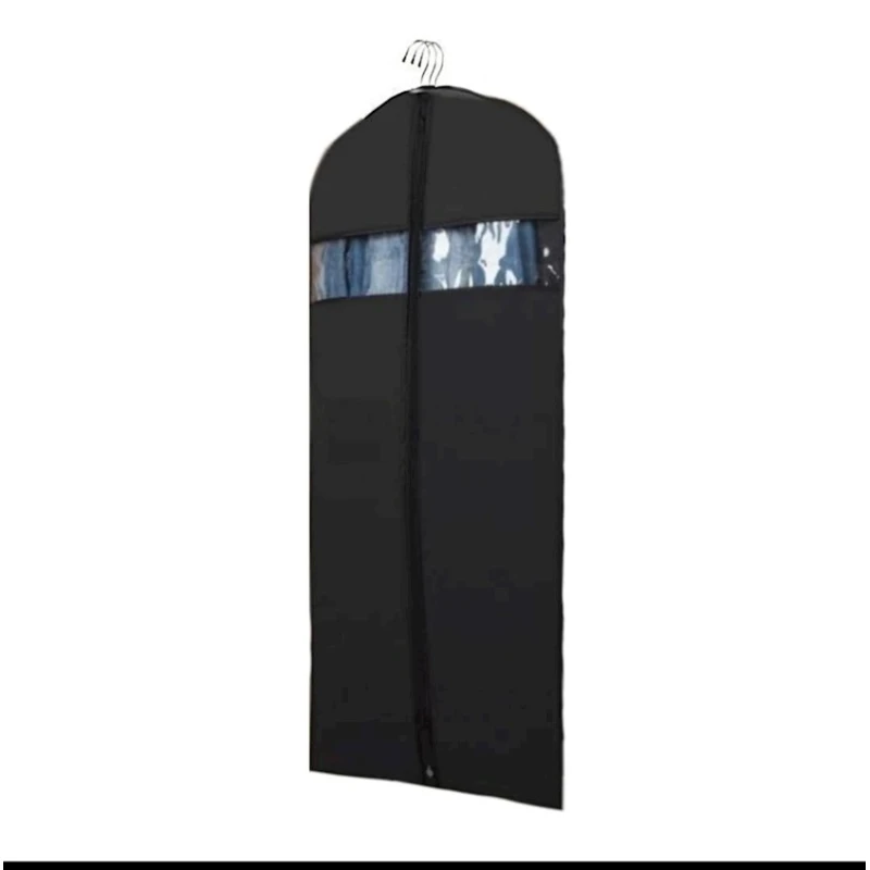 Чехол для одежды 046/XS, черный/прозрачный, 85 см Чехол для одежды 046/XS, черный/прозрачный, 85 см