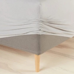 Mələfə rezinli JYSK Ravnebakke, 160x200x40 sm, pambıq, boz