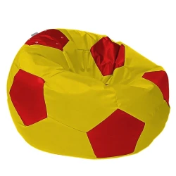 Пуфик DTOXL022, жёлтый/красный, 95x95 см