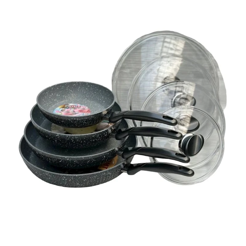 Набор сковородок PMT AllB169, серый, ультро биогранит, 8 предметов Набор сковородок PMT AllB169, серый, ультро биогранит, 8 предметов