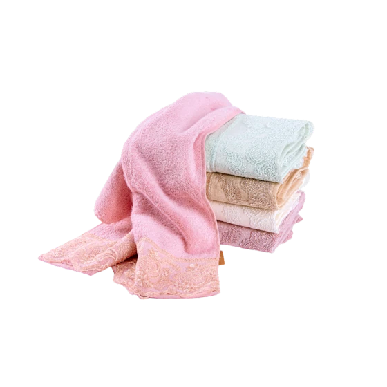 Üz və əllər üçün dəsmal Serwant Manila, 50х90 sm, pambıq, çəhrayı