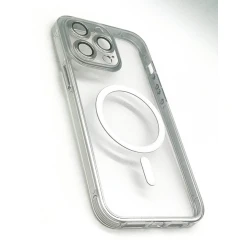 Чехол MagSafe Case для Apple iPhone 13 Pro Max Silver