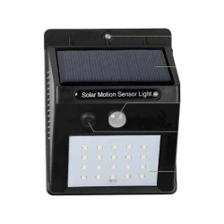 Küçə çırağı 204, günəş enerjisi ilə çalışan, hərəkət sensoru ilə, qara, 12.4х9.5х4.7 sm Küçə çırağı 204, günəş enerjisi ilə çalışan, hərəkət sensoru ilə, qara, 12.4х9.5х4.7 sm