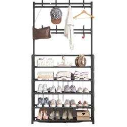 Напольная вешалка 0098-60 5 Tier Black Напольная вешалка 0098-60 5 Tier Black