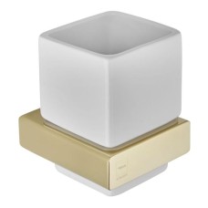 Diş fırçaları üçün stəkan Teka Formentera Tumber Holder Gold Banyo
