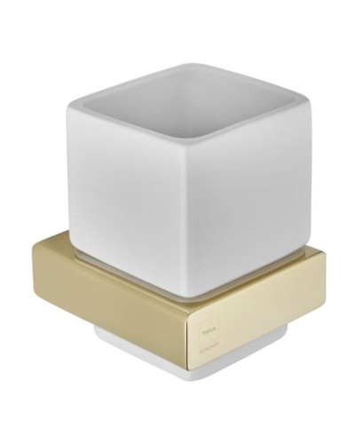 Diş fırçaları üçün stəkan Teka Formentera Tumber Holder Gold Banyo