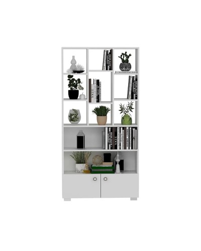 Stellaj Ev Plus 12115601, LDSP, ağ, 187x94x30 sm