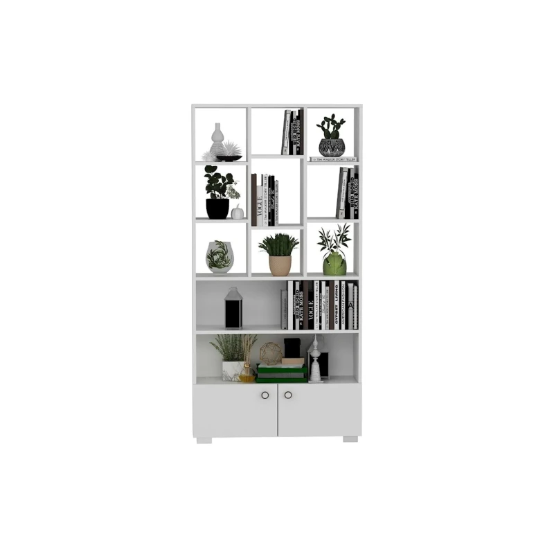 Стеллаж Ev Plus 12115601, ЛДСП, белый, 187x94x30 см Стеллаж Ev Plus 12115601, ЛДСП, белый, 187x94x30 см