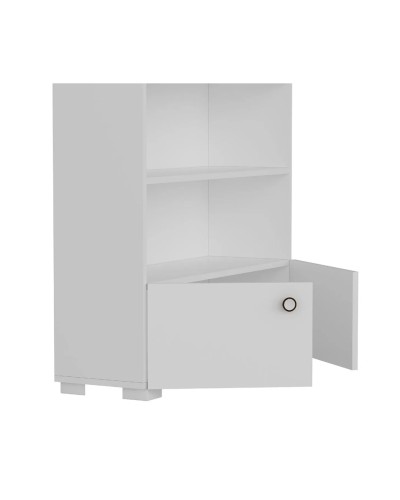 Stellaj Ev Plus 12115601, LDSP, ağ, 187x94x30 sm