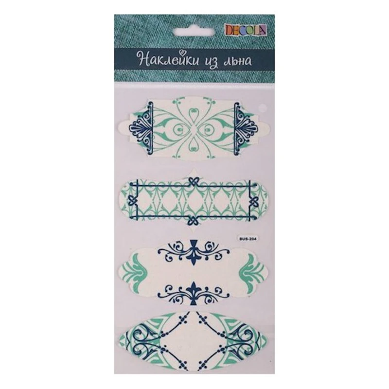 Наклейки из льна Decola 4, 4 шт Наклейки из льна Decola 4, 4 шт