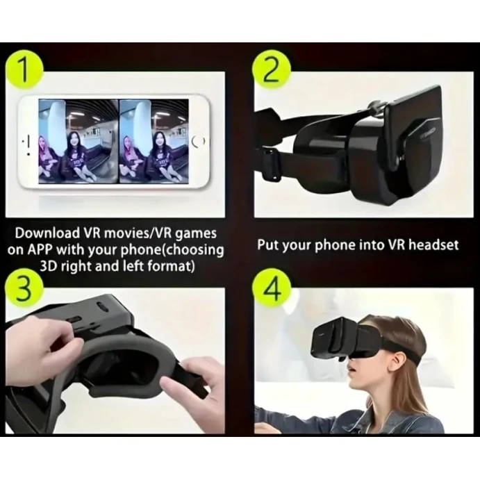 Очки виртуальной реальности VR Shinecon, черные Очки виртуальной реальности VR Shinecon, черные