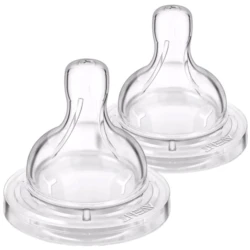 Набор сосок для кормления Philips AVENT Anti-colic SCY764/02, силикон, прозрачный, 6+ мес, 2 шт Набор сосок для кормления Philips AVENT Anti-colic SCY764/02, силикон, прозрачный, 6+ мес, 2 шт