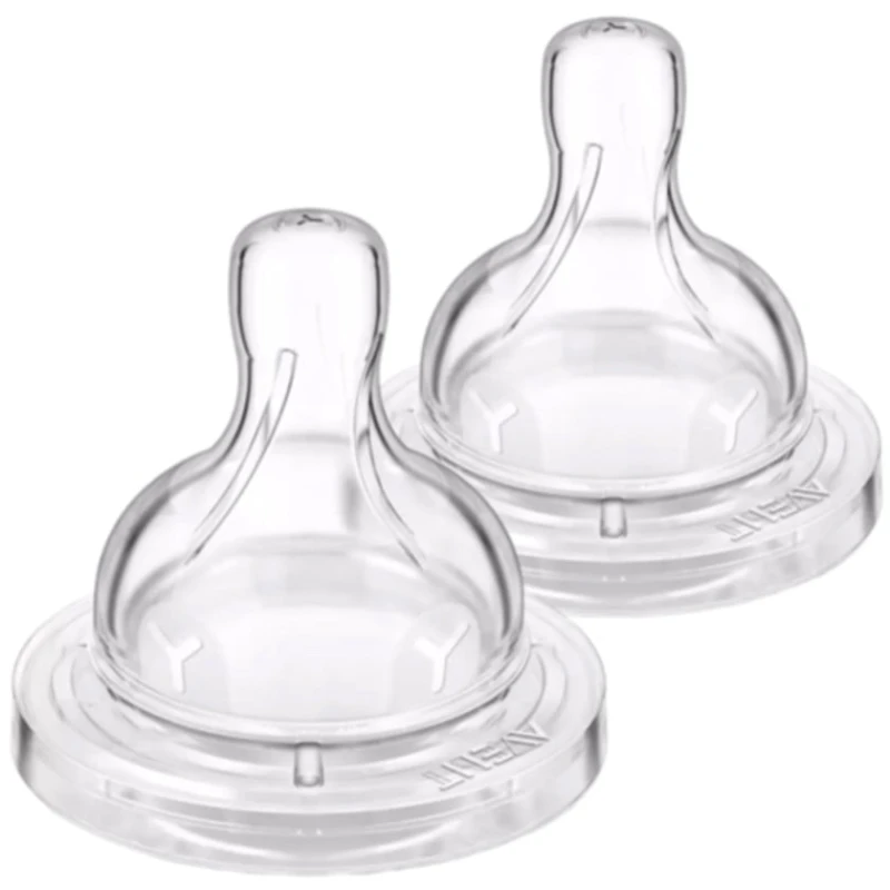 Набор сосок для кормления Philips AVENT Anti-colic SCY764/02, силикон, прозрачный, 6+ мес, 2 шт Набор сосок для кормления Philips AVENT Anti-colic SCY764/02, силикон, прозрачный, 6+ мес, 2 шт