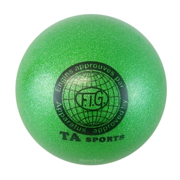 Мяч для художественной гимнастики WS0662, зеленый, 16 см