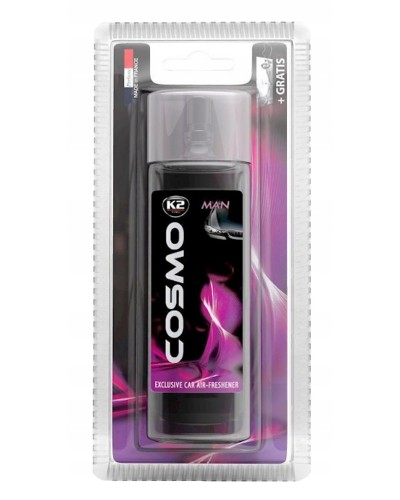 Aromatlaşdırıcı avtomobil üçün K2 Cosmo Man, maye/əl/asma, 50 ml