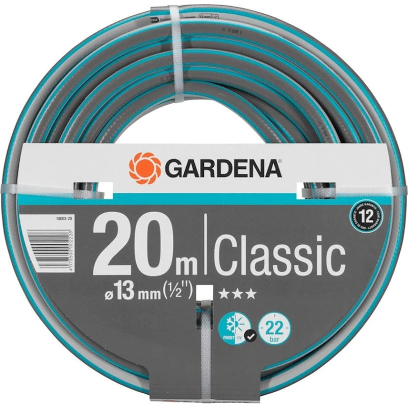 Поливочный шланг Gardena Classic 18003-20, армированный, диаметр 13 мм, 20 м Поливочный шланг Gardena Classic 18003-20, армированный, диаметр 13 мм, 20 м