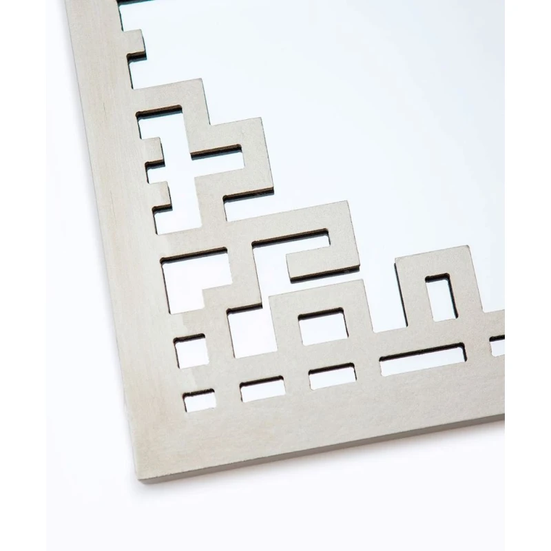 Настенное зеркало Hom-me Maze 100495, 39.5 см, серебряный Настенное зеркало Hom-me Maze 100495, 39.5 см, серебряный