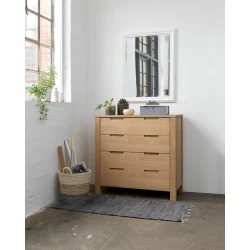 Зеркало JYSK Maribo 70x90 см, белый