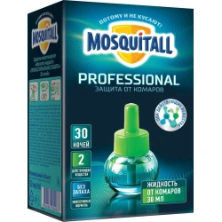 Жидкость для фумигатора Mosquitall 30 ночей Профессиональная защита, 30 мл Жидкость для фумигатора Mosquitall 30 ночей Профессиональная защита, 30 мл