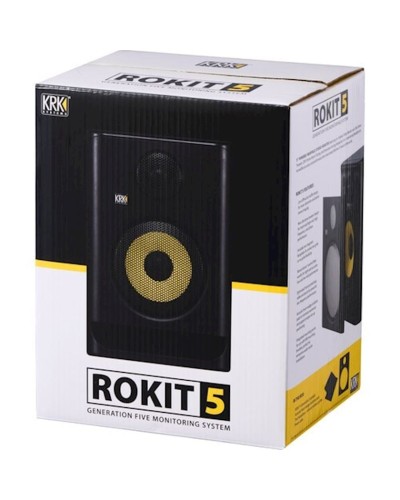 Studiya monitoru KRK Rokit 5 G5 qara/sarı