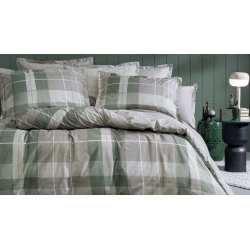 Yataq dəsti Yataş Tancy yorğan üzü 200x220, mələfə 240x260, yastıq üzü 50x70, ikinəfərlik, yaşıl