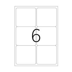 Özüyapışdırılan etiketlər Tanex TW-2006, 99.1x93.1 mm, 6 əd x 100 vərəq