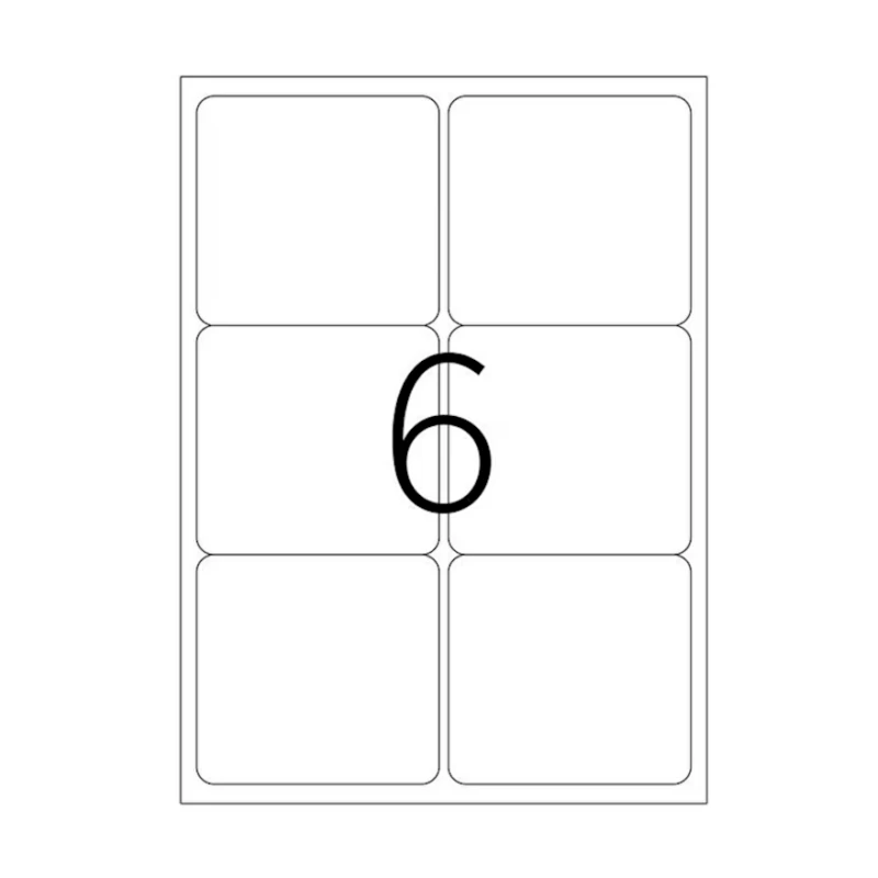 Этикетки самоклеющиеся Tanex TW-2006, 99.1x93.1 мм, 6 шт x 100 листов