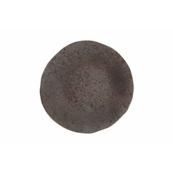 Тарелка Porland Stoneware 04SWA000049, керамогранит, коричневая, 22 см