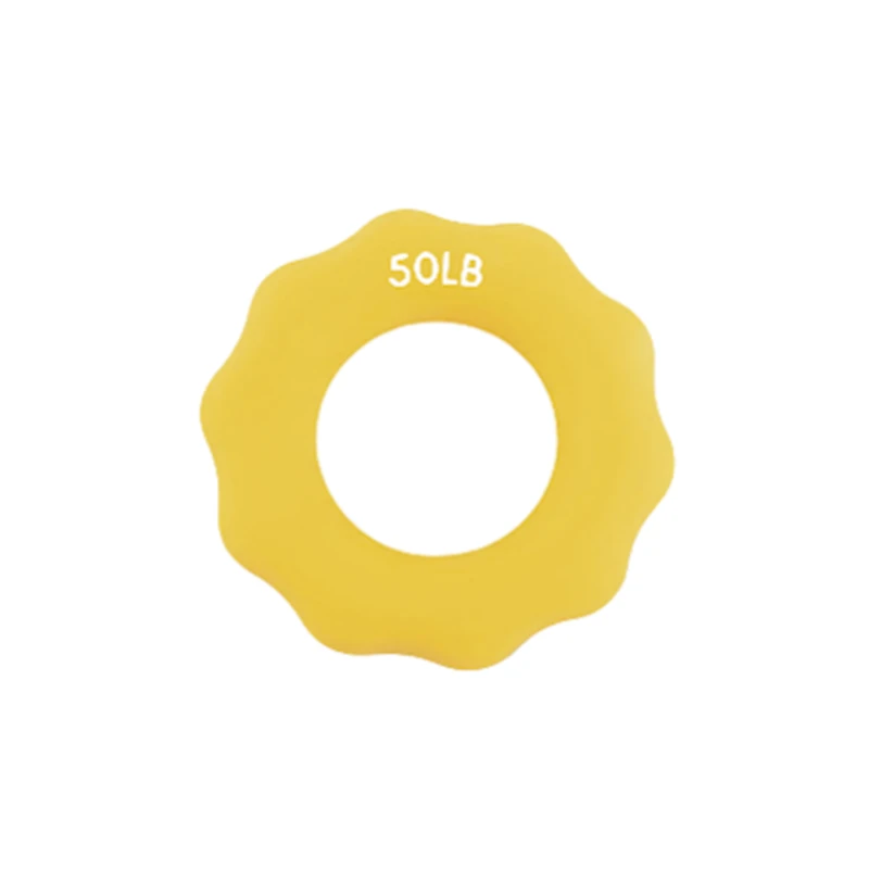 Кистевой эспандер Gymnic Flower 1135, силиконовый, 23 кг, желтый