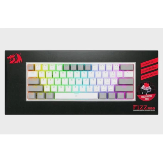 Игровая клавиатура Redragon Fizz RGB White Gray Игровая клавиатура Redragon Fizz RGB White Gray