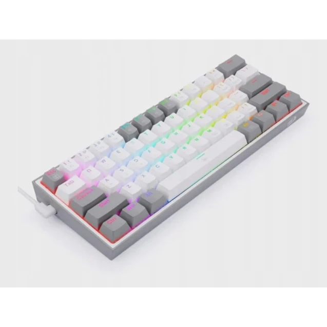 Игровая клавиатура Redragon Fizz RGB White Gray Игровая клавиатура Redragon Fizz RGB White Gray