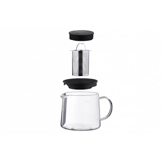 Заварной чайник Ardesto Black Mars AR-0710-FP 1 л, 1 шт, стекло, с крышкой, прозрачный, черный Заварной чайник Ardesto Black Mars AR-0710-FP 1 л, 1 шт, стекло, с крышкой, прозрачный, черный