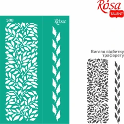 Trafaret Rosa Talent Bordür Seriya Ajur №508 çoxdəfəli yapışqan 13x20 sm