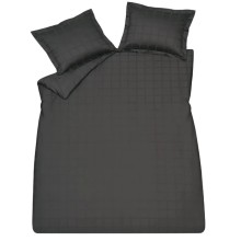 Yataq dəsti Vandyck Home 78 Black, pambıq, qara, avro, yorğan üzü 200x200/220 sm, 2 əd yastıq üzü 60x70 sm