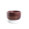 Декоративная чаша Hom-me Wood and marble 105631, ağ/qəhvəyi, 15 см