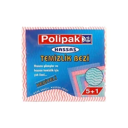 Salfet dəsti Polipak Sensitive, rəngbərəng, 5+1 əd